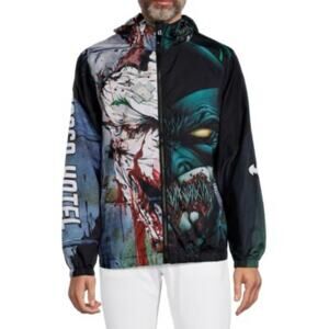 EUC Tango Hotel Windbreaker Jacket Size M Men's Retail $98 DC Batman Good Evil
